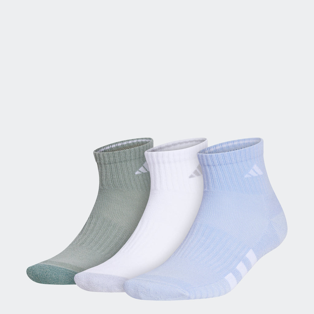 Cushioned Color Quarter Socks 3 Pairs