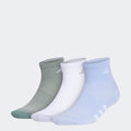 Cushioned Color Quarter Socks 3 Pairs