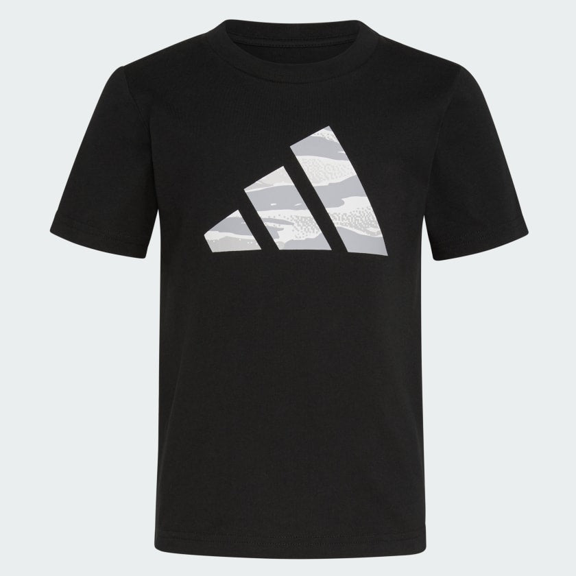 Kids' adidas adidas Two-Piece Short Sleeve Cotton Tee and Elastic Waistband Printed Shorts Set