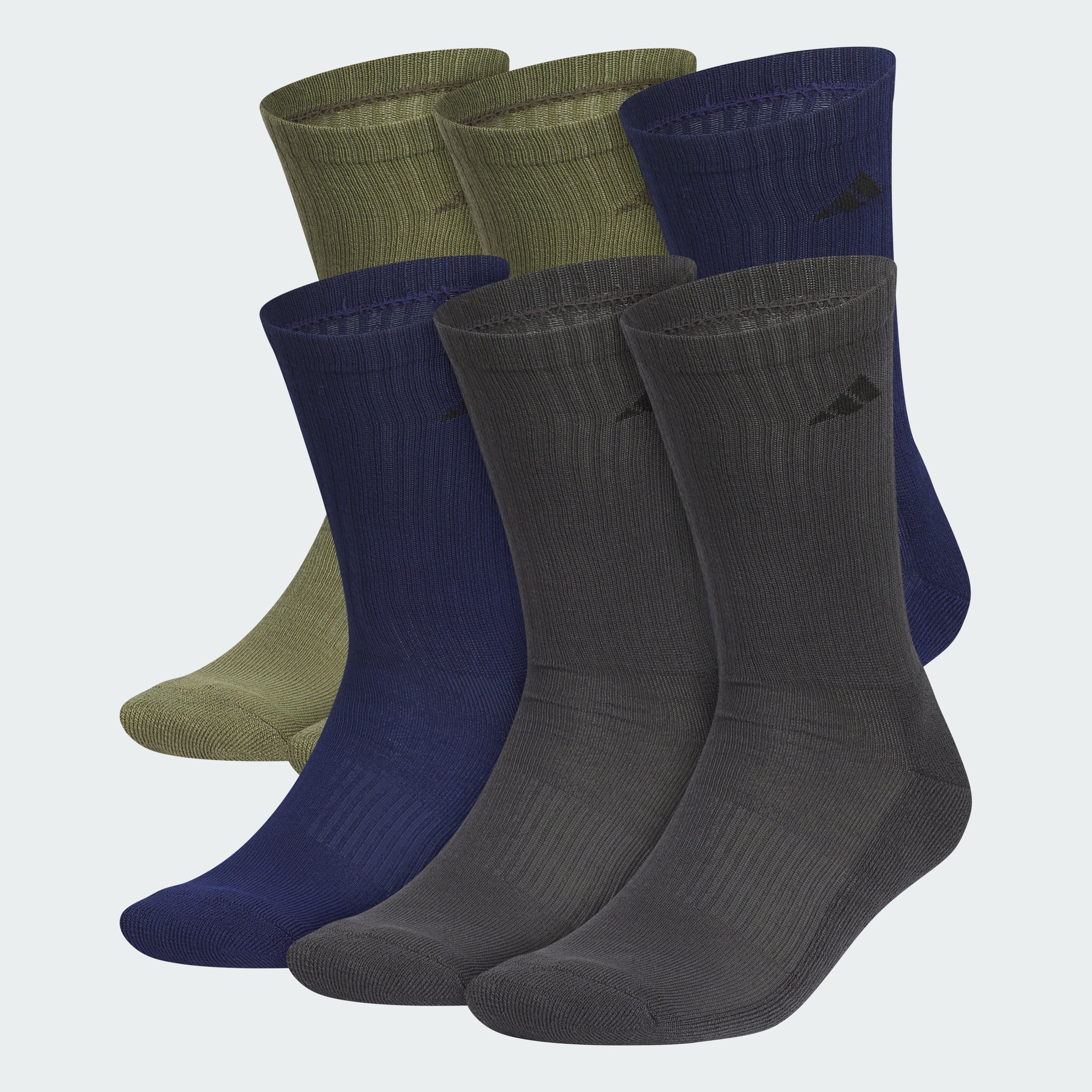 Athletic Cushioned 6-Pack Crew Socks