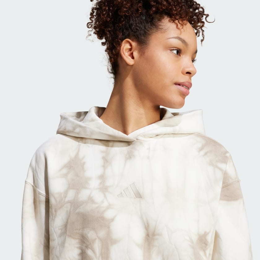 Women's adidas ALL SZN Fleece Tie-Dye Loose Hoodie