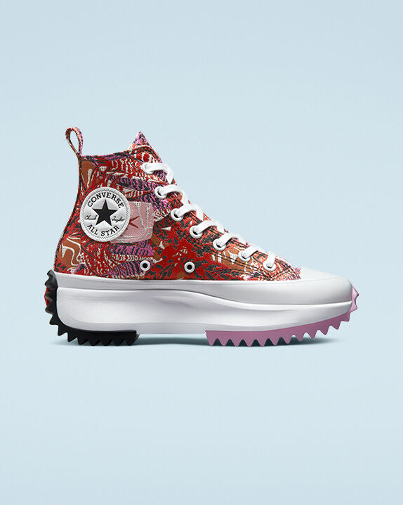 Run Star Hike Platform Tropical Florals High Tops