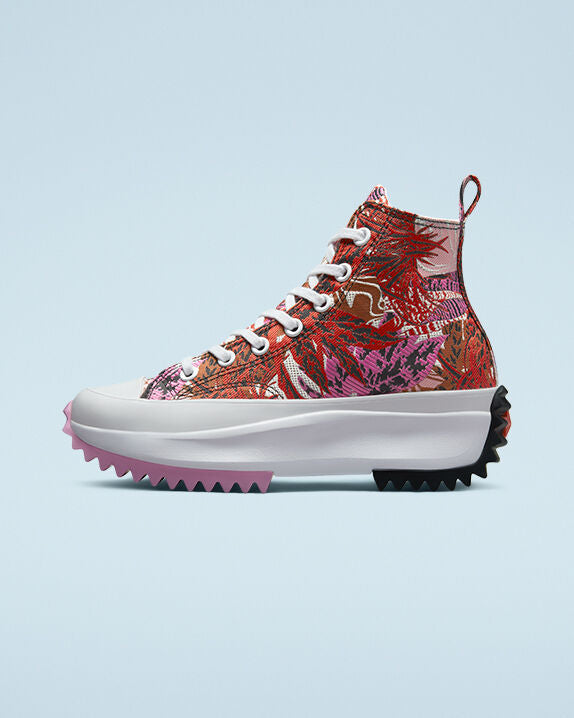Run Star Hike Platform Tropical Florals High Tops