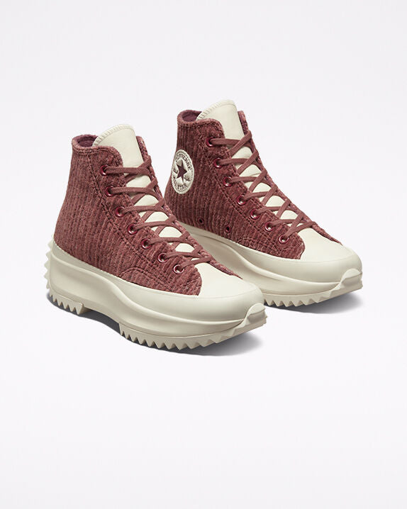 Run Star Hike Platform Striped Knit High Top