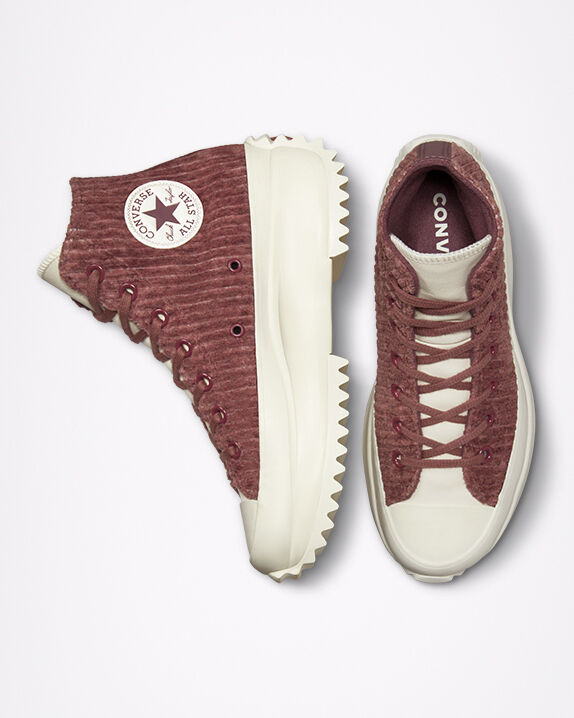Run Star Hike Platform Striped Knit High Top