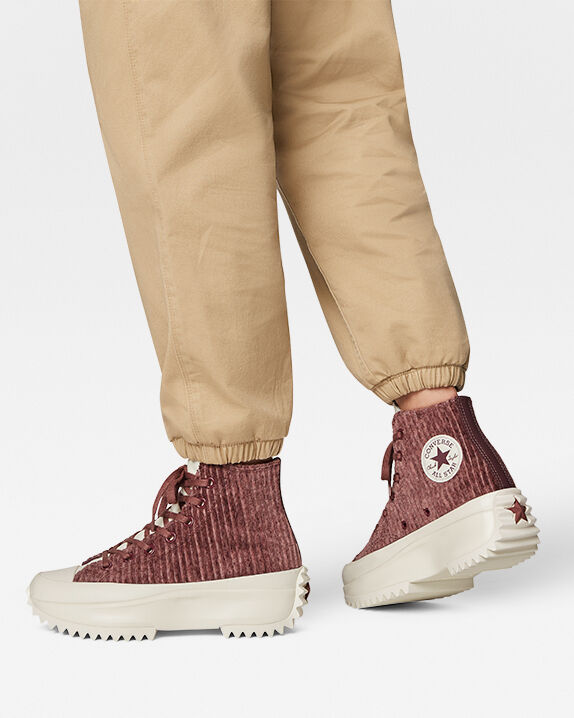 Run Star Hike Platform Striped Knit High Top