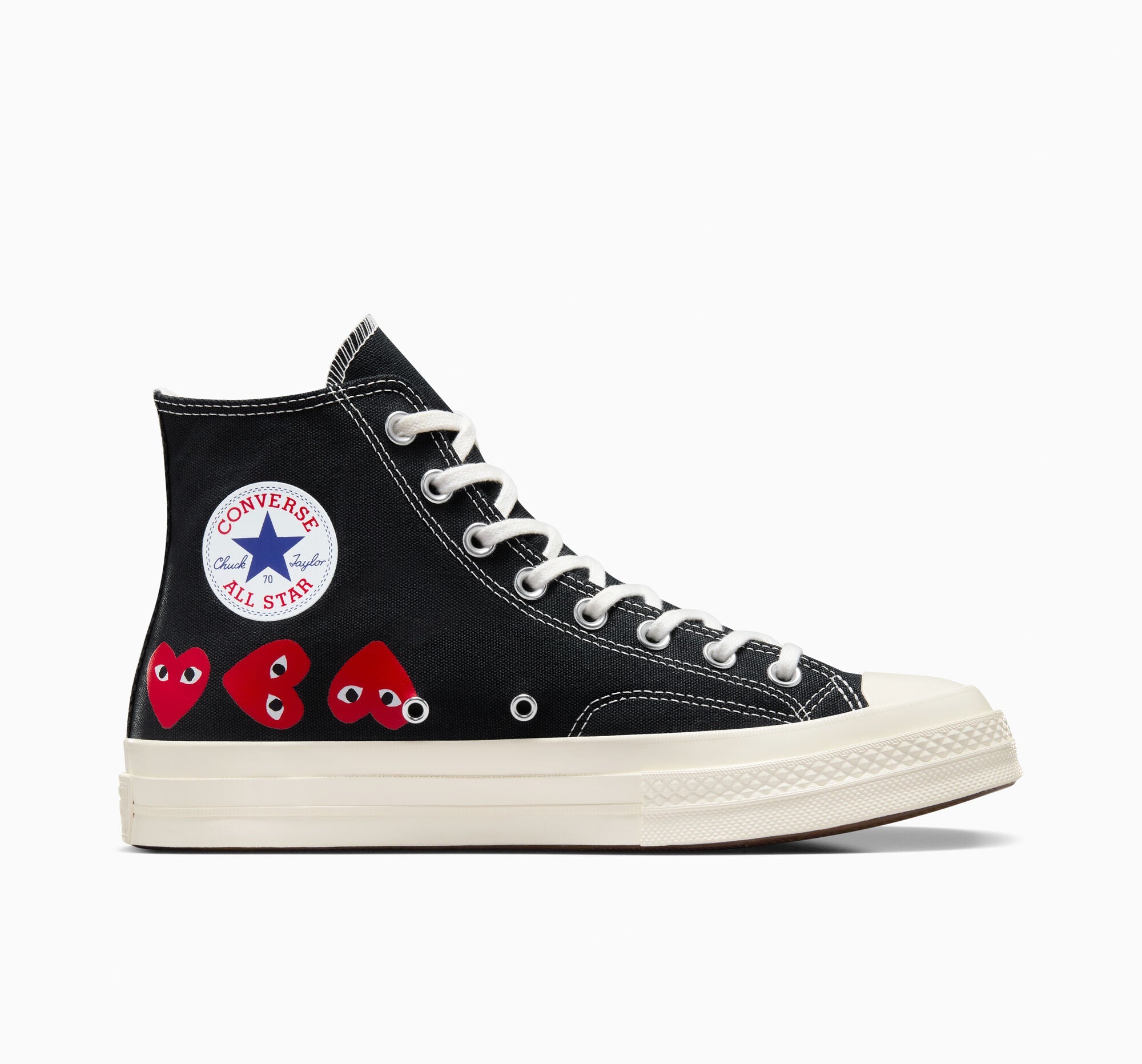 Converse x Comme des Garçons PLAY Chuck 70 Multi Heart High Top
