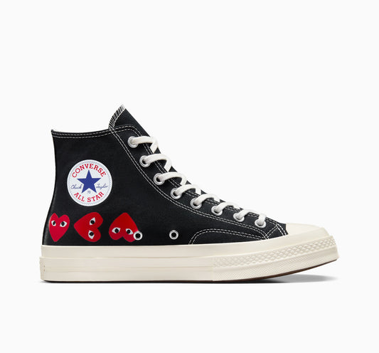 Converse x Comme des Garçons PLAY Chuck 70 Multi Heart High Top