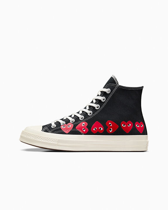 Converse x Comme des Garçons PLAY Chuck 70 Multi Heart High Top