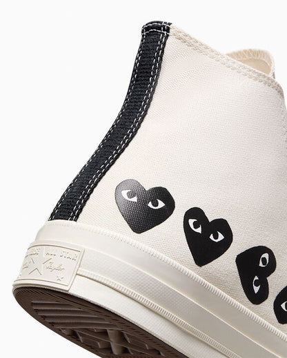 Converse x Comme des Garçons PLAY Chuck 70 Multi Heart High Top
