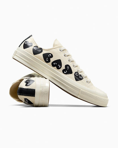 Converse x Comme des Garçons PLAY Chuck 70 Multi Heart Low Top