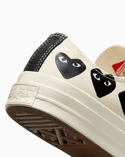 Converse x Comme des Garçons PLAY Chuck 70 Multi Heart Low Top
