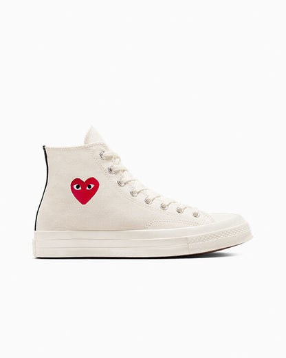 Converse X Comme des Garçons PLAY Chuck 70 OG Single Heart High Top