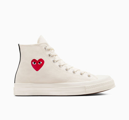 Converse X Comme des Garçons PLAY Chuck 70 OG Single Heart High Top