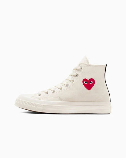 Converse X Comme des Garçons PLAY Chuck 70 OG Single Heart High Top