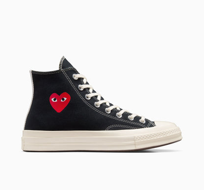 Converse X Comme des Garçons PLAY Chuck 70 OG Single Heart High Top