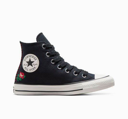 Chuck Taylor All Star Rose Cross Stitch High Top