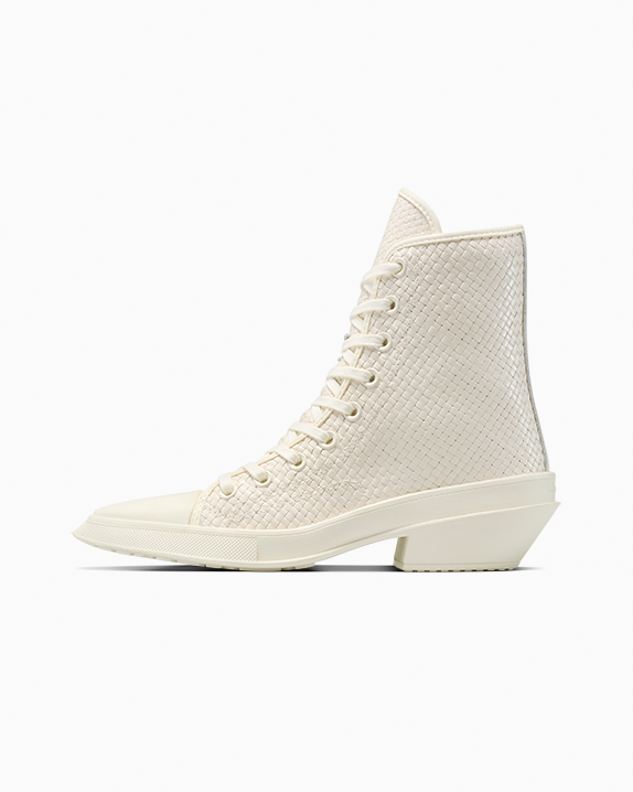 Chuck 70 De Luxe Pointed Platform Woven Leather
