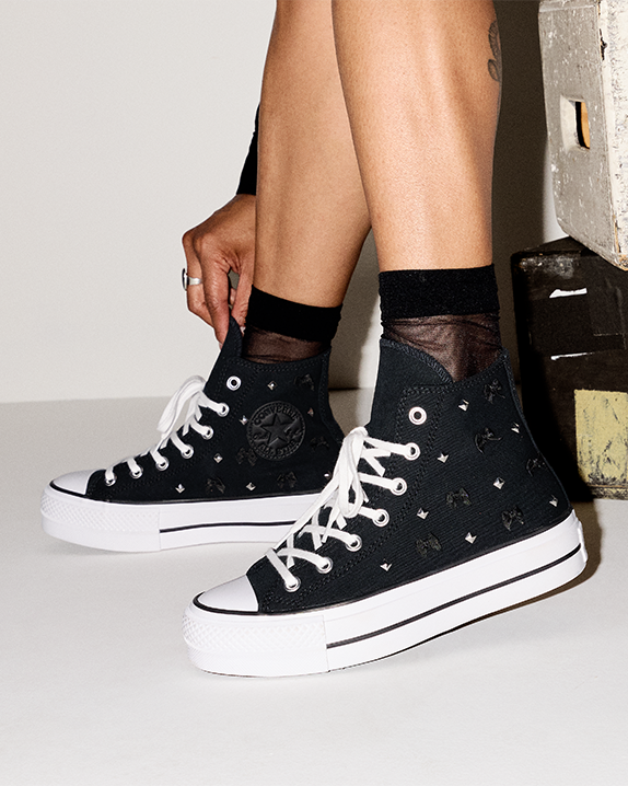 Chuck Taylor All Star Lift Platform Bows & Studs