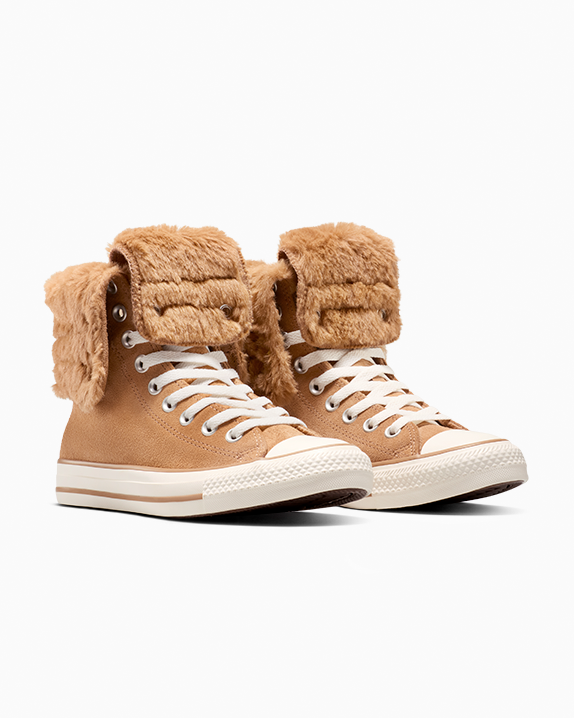 Chuck Taylor All Star Fold Over XHi Faux Fur