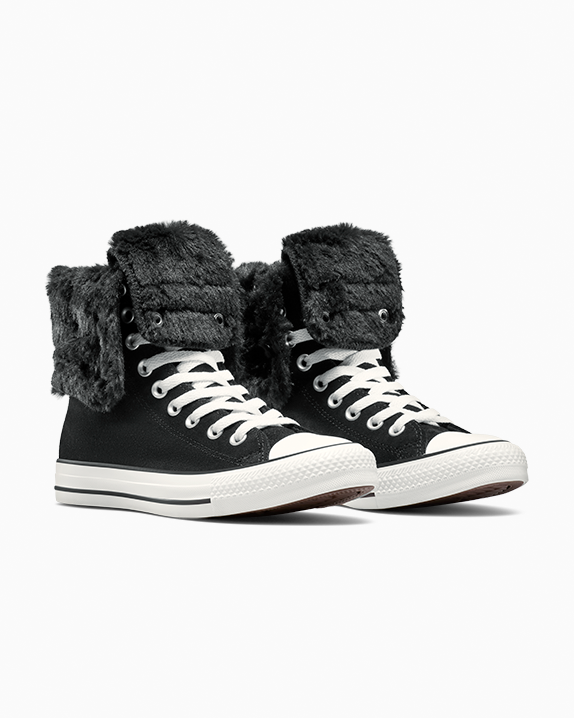 Chuck Taylor All Star Fold Over XHi Faux Fur