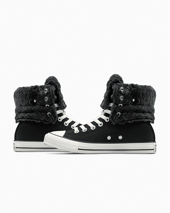 Chuck Taylor All Star Fold Over XHi Faux Fur