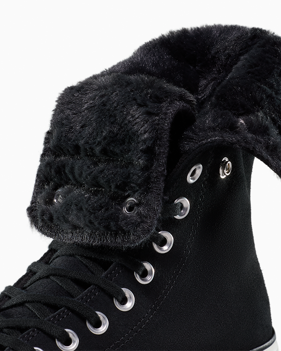 Chuck Taylor All Star Fold-Over Lift Platform XHi Faux Fur