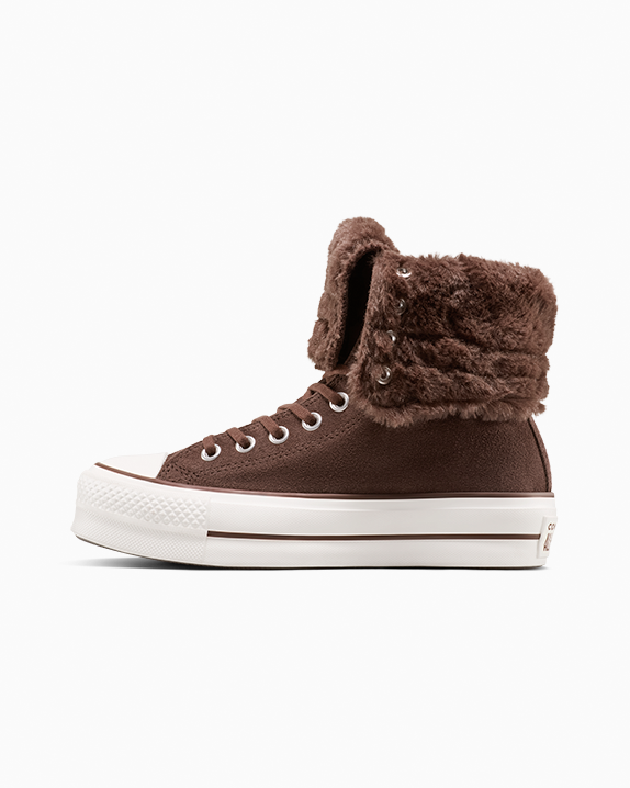 Chuck Taylor All Star Fold-Over Lift Platform XHi Faux Fur