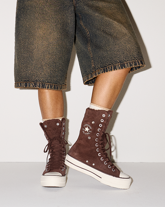 Chuck Taylor All Star Fold-Over Lift Platform XHi Faux Fur
