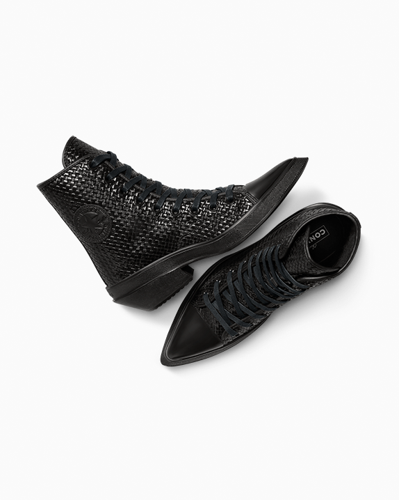 Chuck 70 De Luxe Pointed Platform Woven Leather