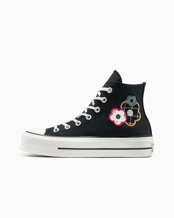 Chuck Taylor All Star Lift Platform Floral Patchwork