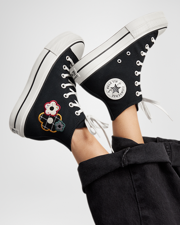 Chuck Taylor All Star Lift Platform Floral Patchwork