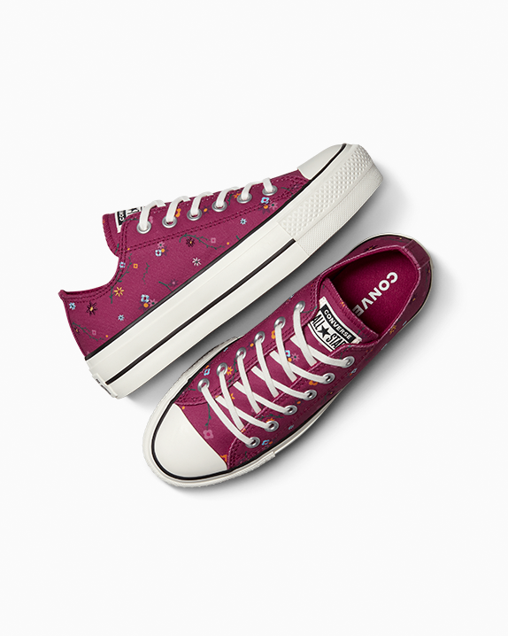 Chuck Taylor All Star Lift Platform Floral Patchwork