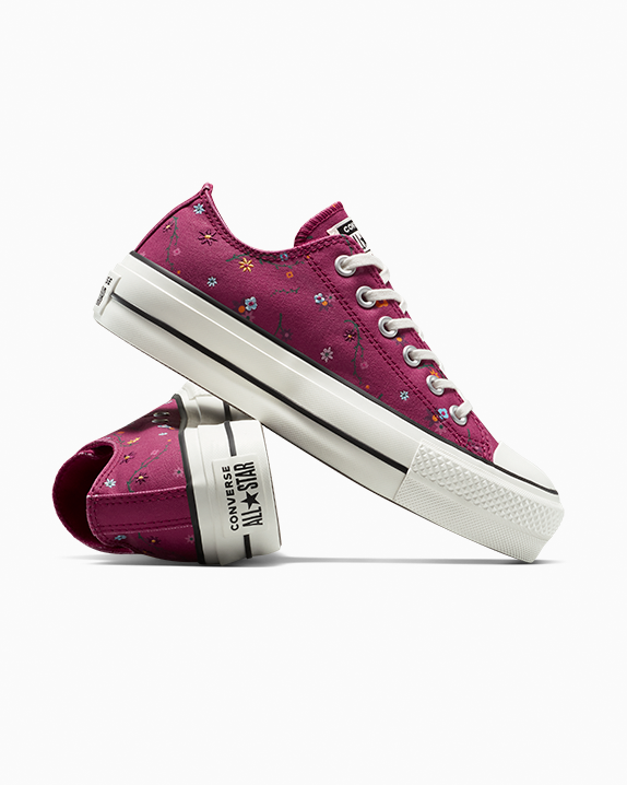 Chuck Taylor All Star Lift Platform Floral Patchwork