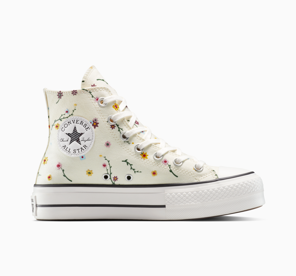 Chuck Taylor All Star Lift Platform Embroidered Blooms