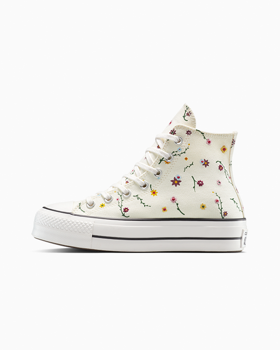 Chuck Taylor All Star Lift Platform Embroidered Blooms