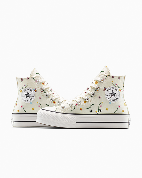 Chuck Taylor All Star Lift Platform Embroidered Blooms