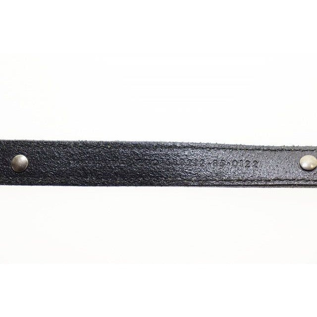 Saint Laurent Paris Narrow Belt Leather Western Black Aa