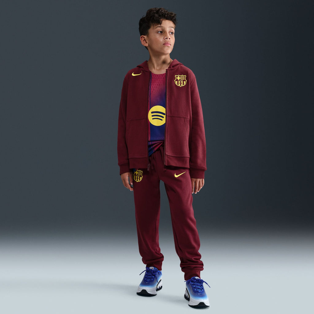 Nike FC Barcelona Club Fourth Big Kids' (Boys') Soccer Full-Zip Hoodie