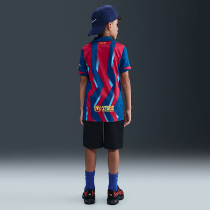 Nike FC Barcelona 2025/26 Stadium Fourth Big Kids' Dri-FIT Soccer Replica Jersey