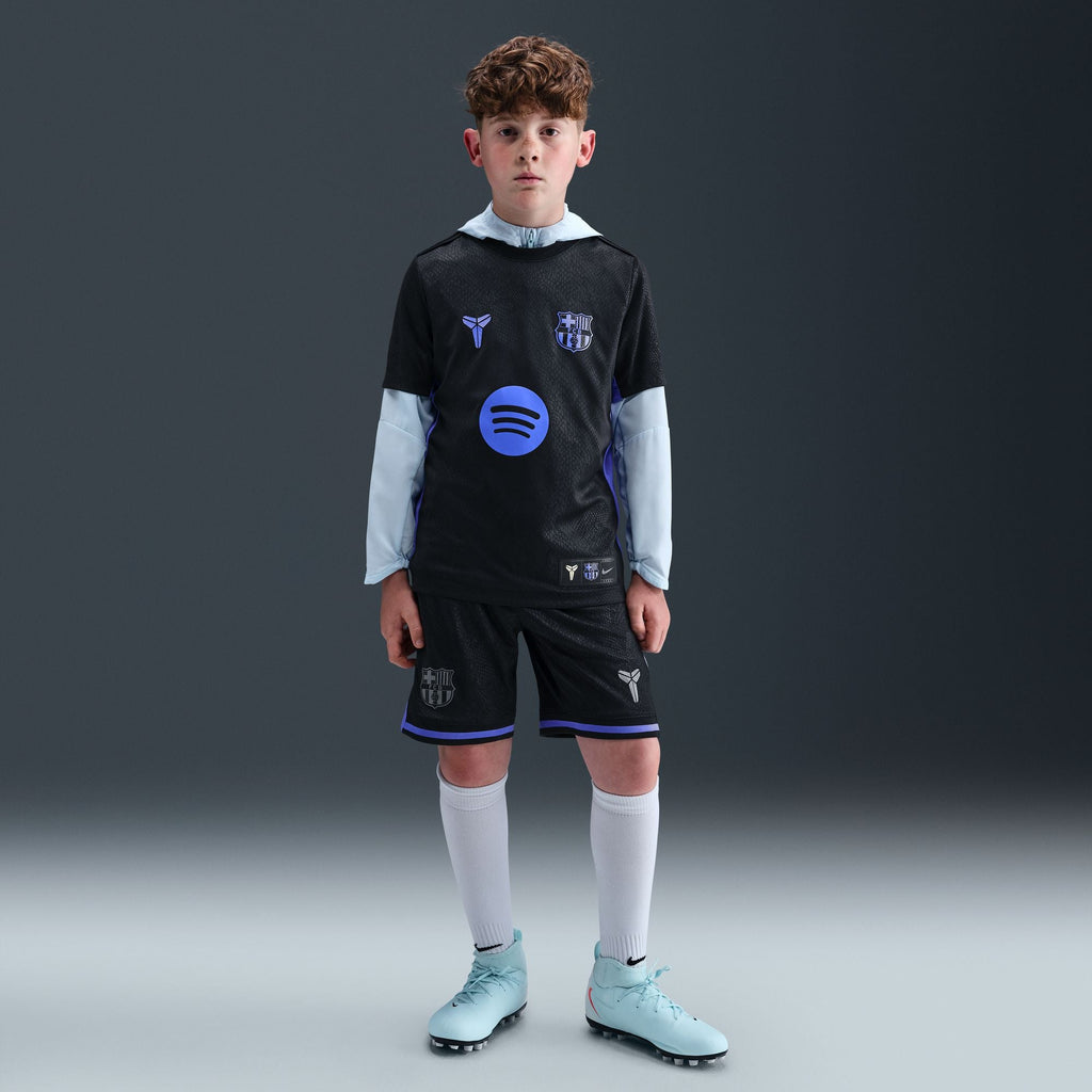 Nike Kobe Bryant FC Barcelona 2025/26 Stadium Away Big Kids' Dri-FIT Soccer Replica Shorts