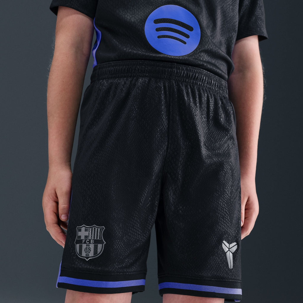Nike Kobe Bryant FC Barcelona 2025/26 Stadium Away Big Kids' Dri-FIT Soccer Replica Shorts