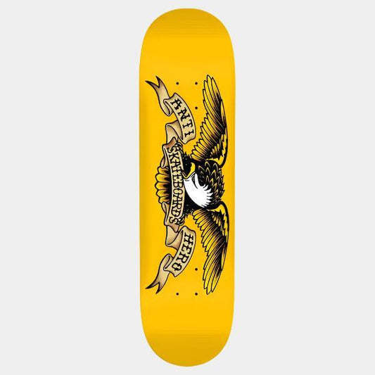 Anti Hero Skateboards Eagle DBX Basalt Deck 8.25" Yellow