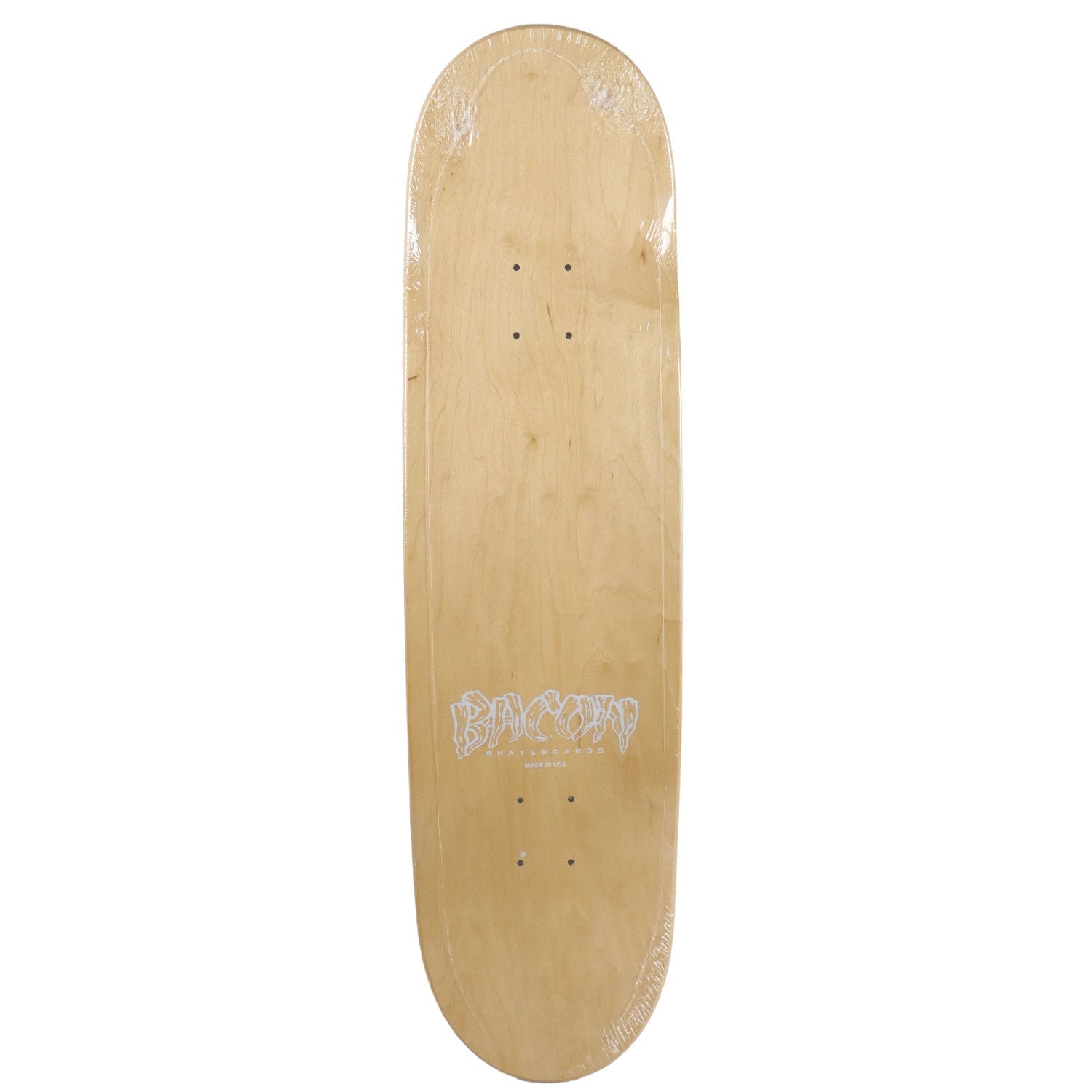 Bacon Skateboard Deck Logo Veneer Natural 8.75" x 32.63"
