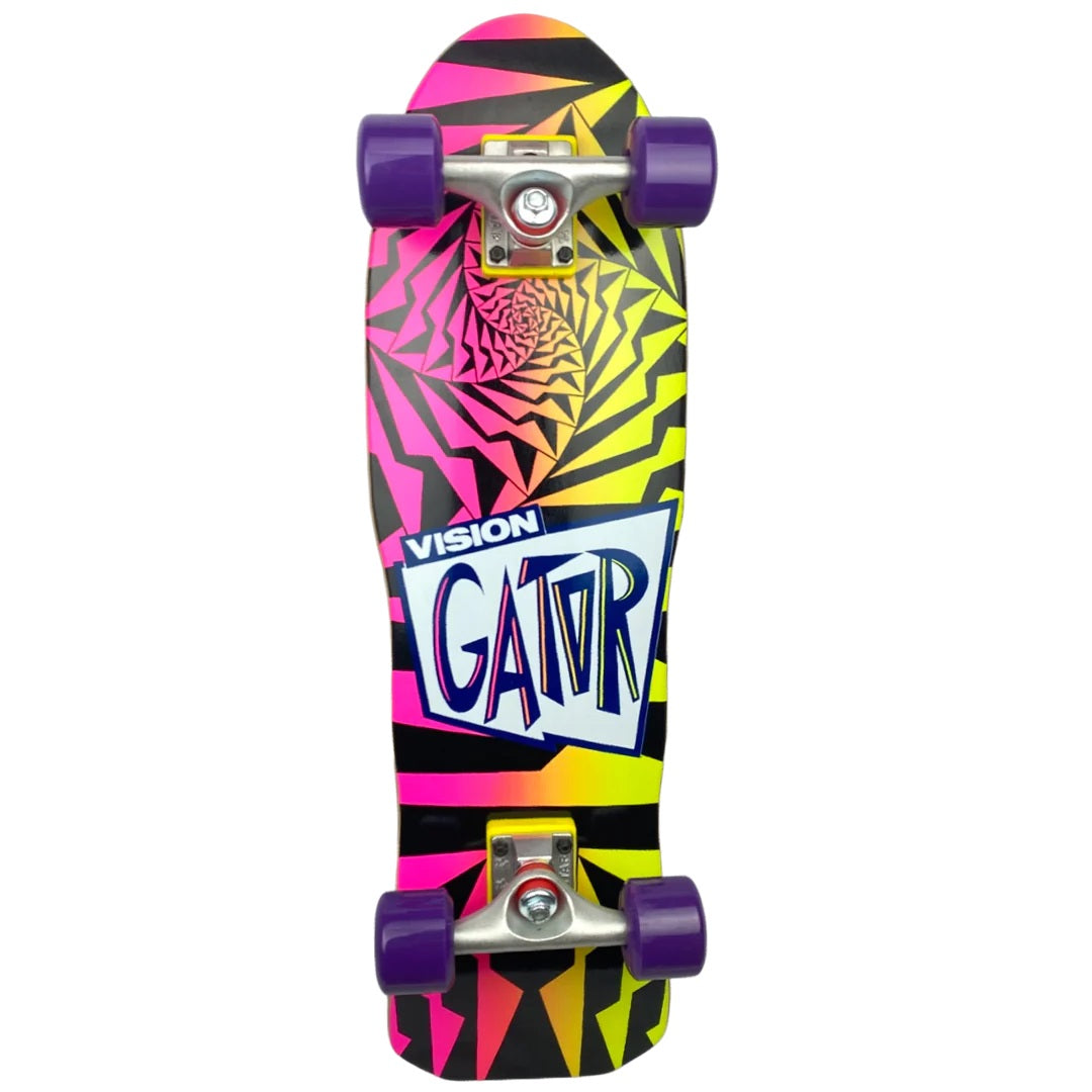 Vision Gator II Mini Cruiser Complete - 8″ Black Fade