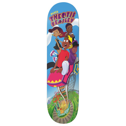 Baker Skateboard Deck Theotis Beasley Roller Coaster Blue 8.25" x 31.875"