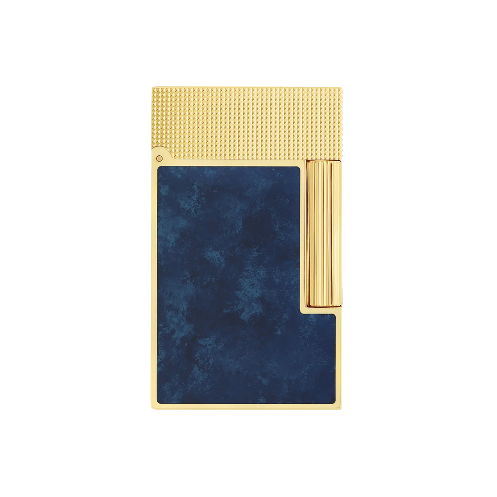 S.T. Dupont Ligne 2 Cling Popote Blue Lacquered Savoir-Faire Lighter/Briquet C16017CL