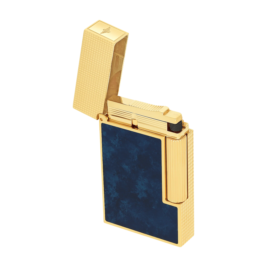 S.T. Dupont Ligne 2 Cling Popote Blue Lacquered Savoir-Faire Lighter/Briquet C16017CL