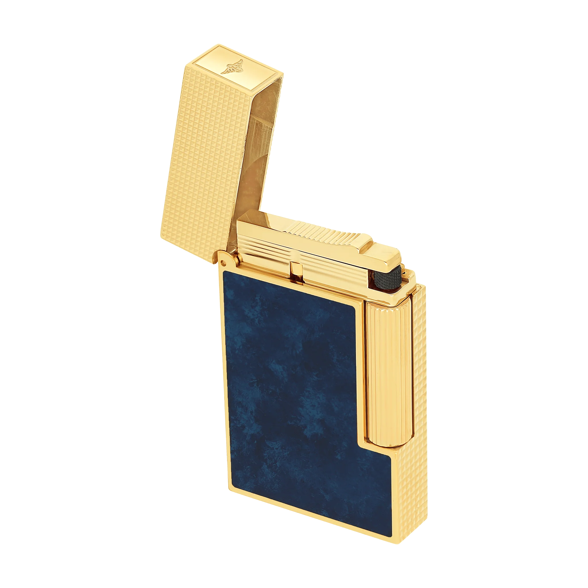 S.T. Dupont Ligne 2 Cling Popote Blue Lacquered Savoir-Faire Lighter/Briquet C16017CL