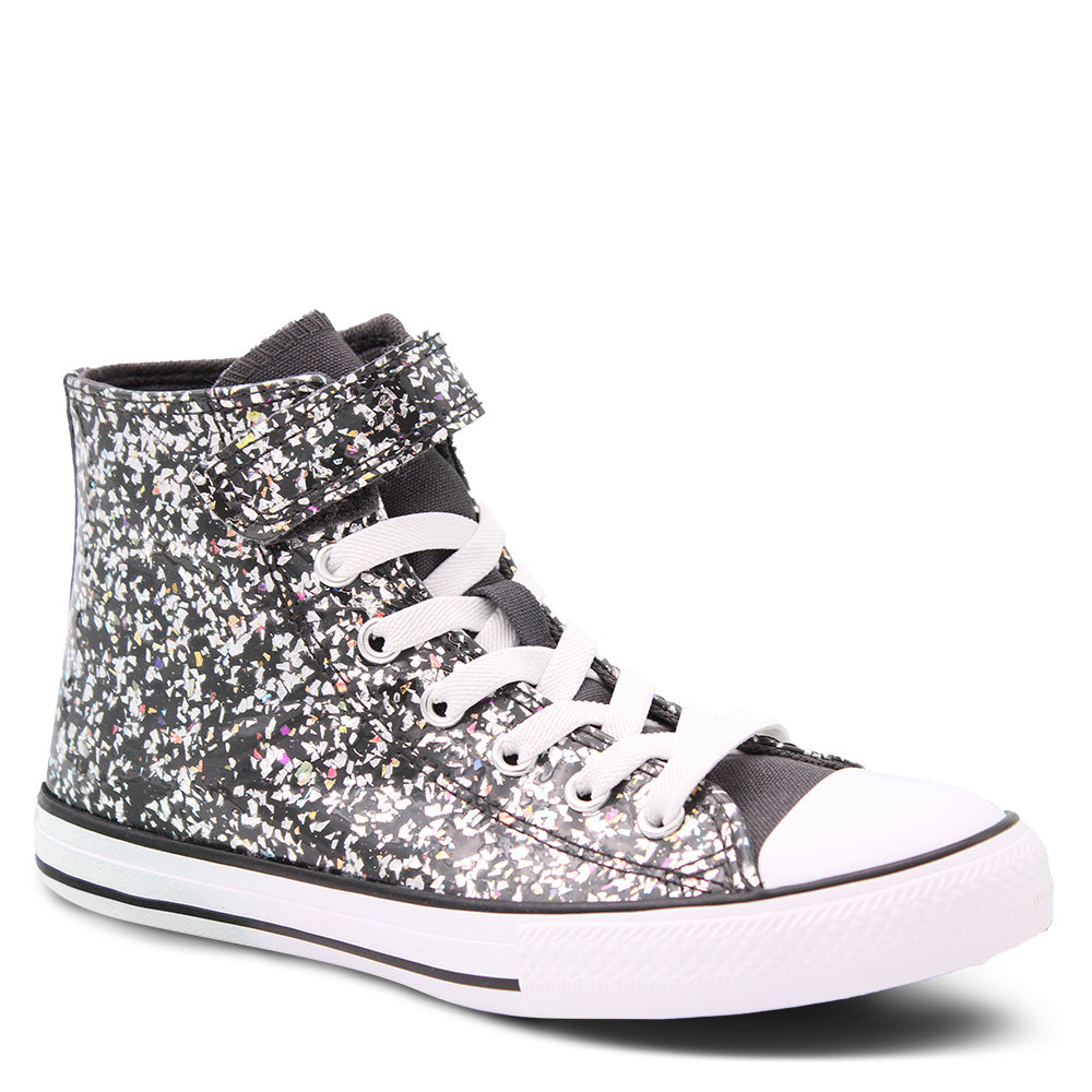 CHUCK TAYLOR SHINE FETTI KIDS HI SNEAKER